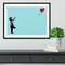 Edge Collections - Framed Banksy Balloon Heart Girl Artwork - 1 Piece